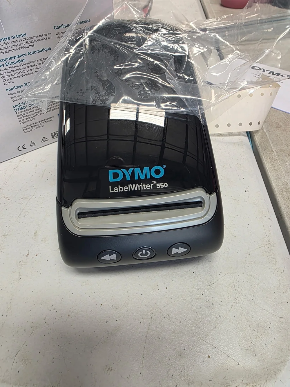 Dymo LabelWriter 550 Thermal Label Printer in Black and Gray